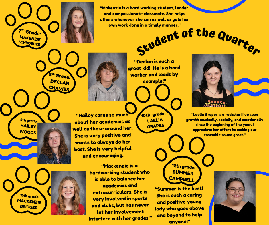 Student of the quarter