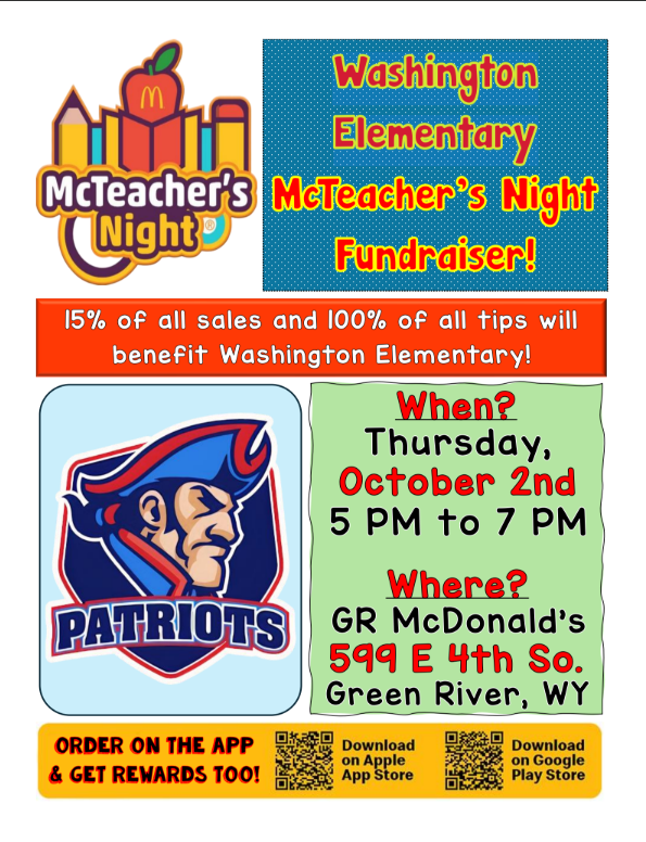 McTeacher Night, Oct. 2nd!