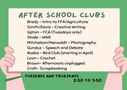 After School Clubs