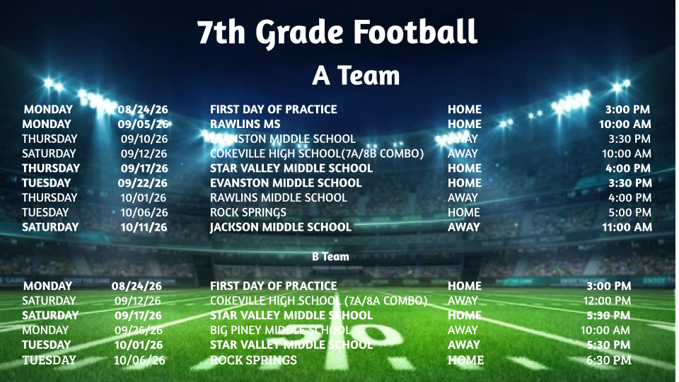7th grade Football