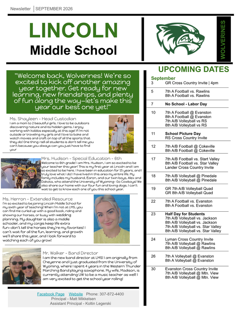 September news letter