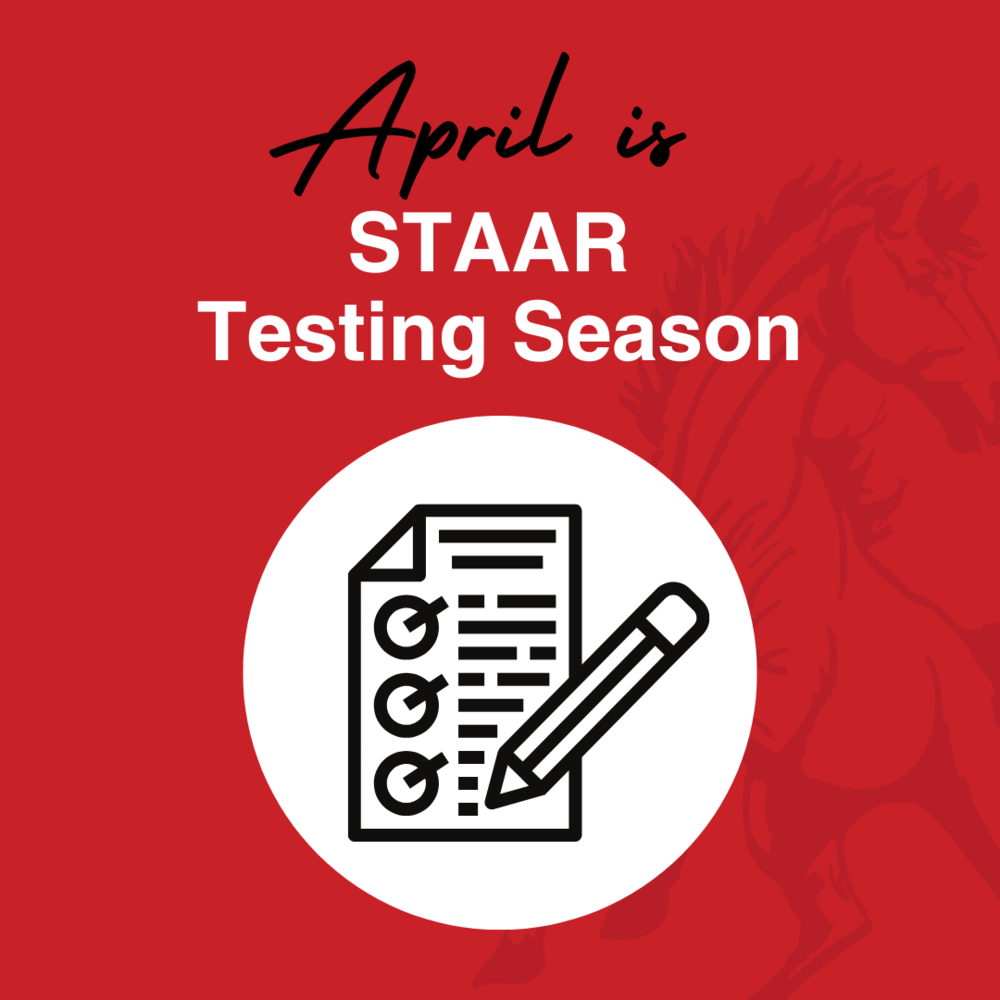 april is staar testing season graphic