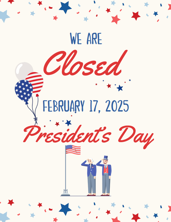 Sweetwater ISD Child Care Center will be closed 2/17/25 for President's Day