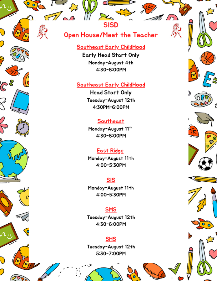 Meet the teacher dates