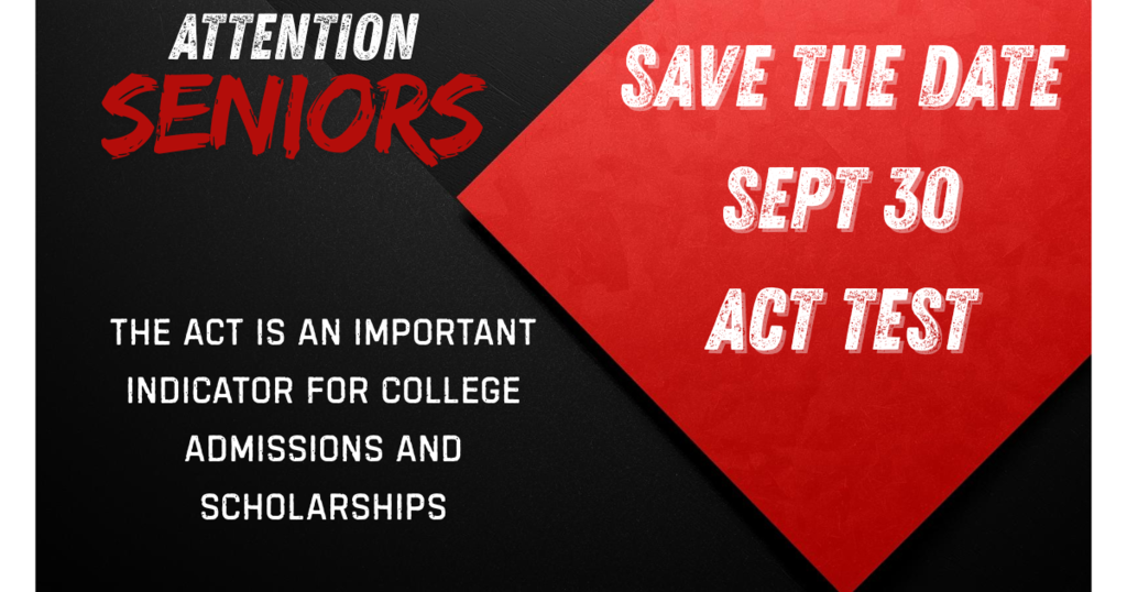 SAVE THE DATE - Sept 30th, Free ACT for Seniors