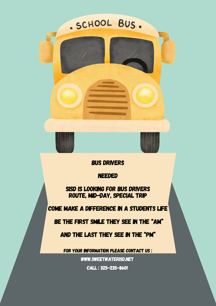 SISD Bus Drivers Needed