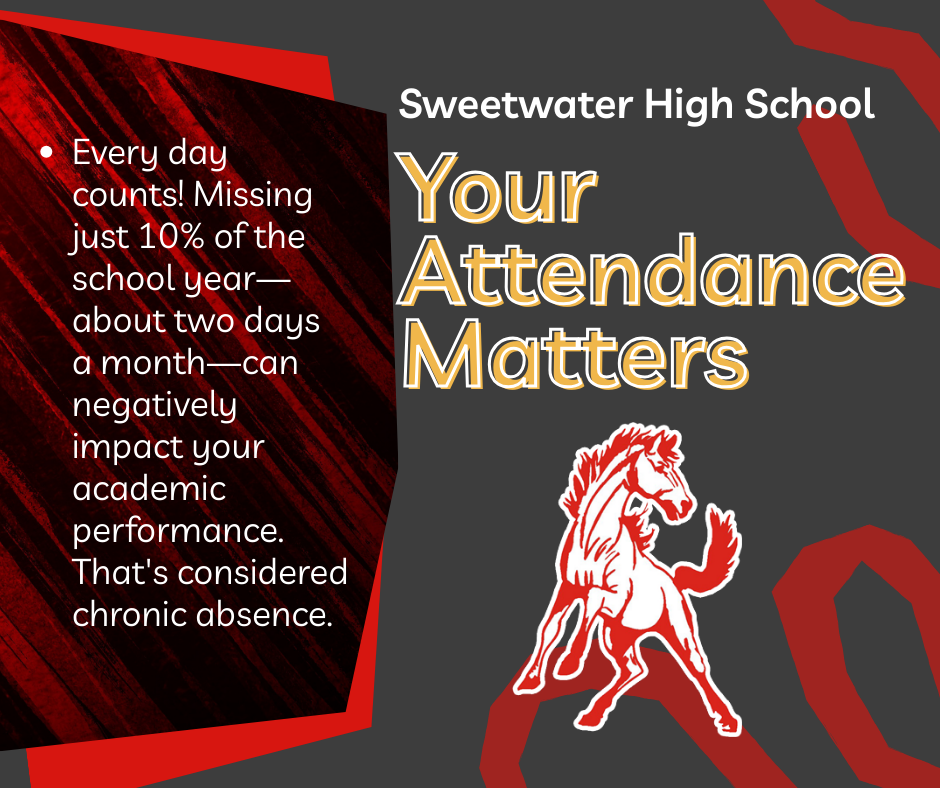 Every day counts! Missing just 10% of the school year—about two days a month—can negatively impact your academic performance. That's considered chronic absence.