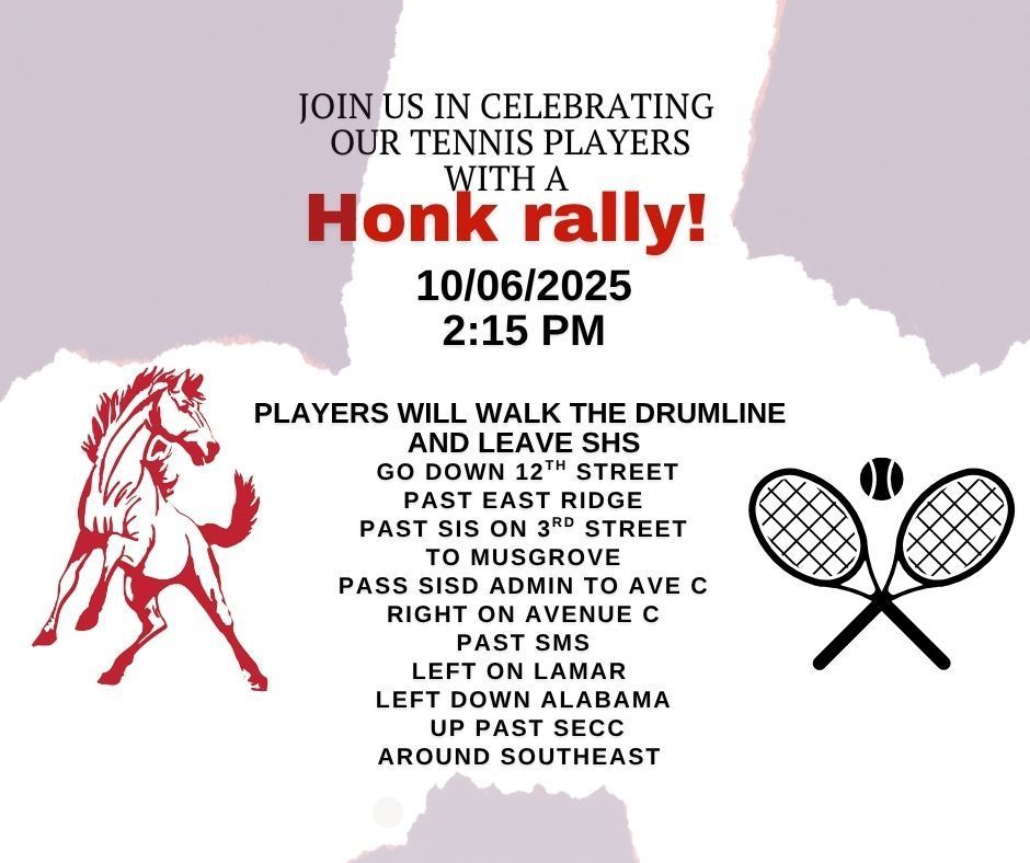 Tennis Team Honk Rally
