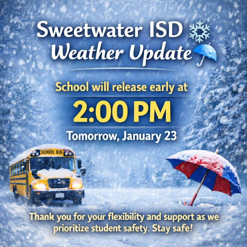 Early Release due to threat of inclement weather