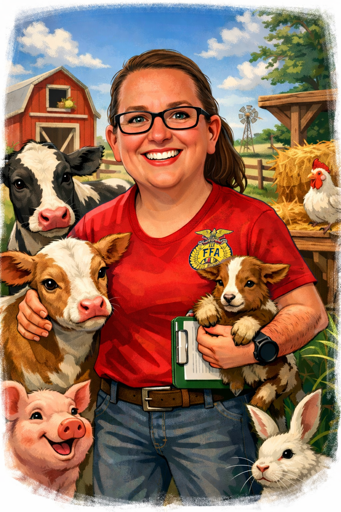 Kalyn Tate with animals
