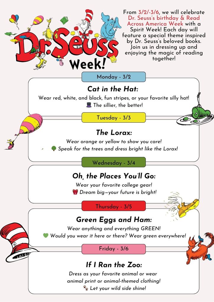 Dr. Seuss Week