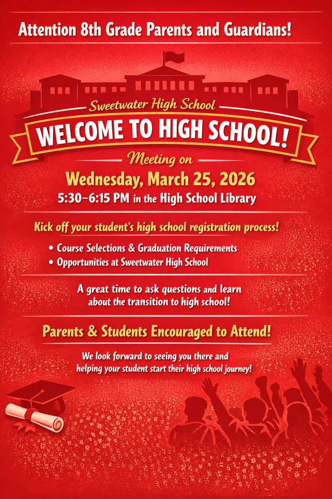Sweetwater High School meeting flyer