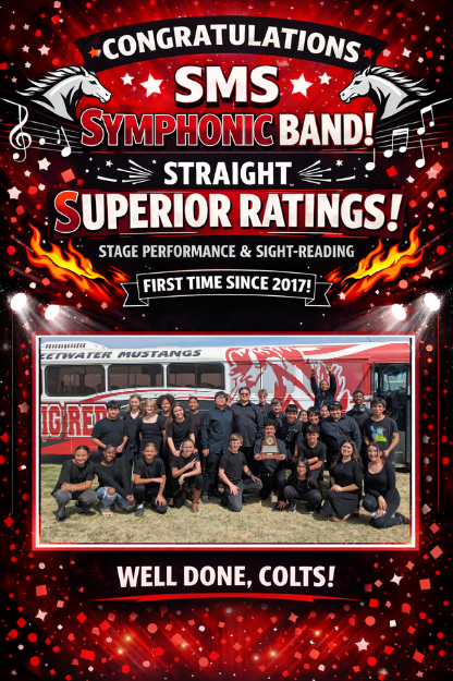 Congratulations to the Sweetwater Middle School Symphonic Band