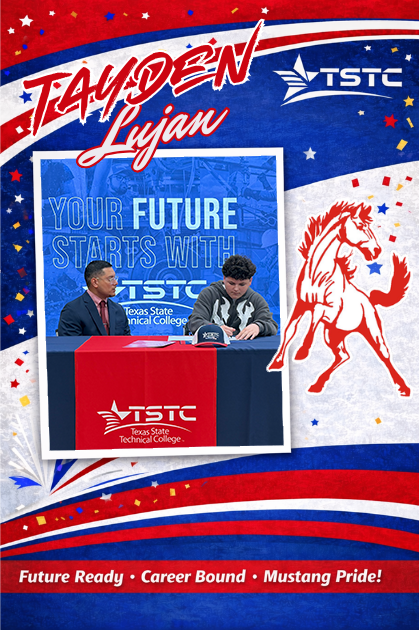 Tayden Lujan signing with TSTC