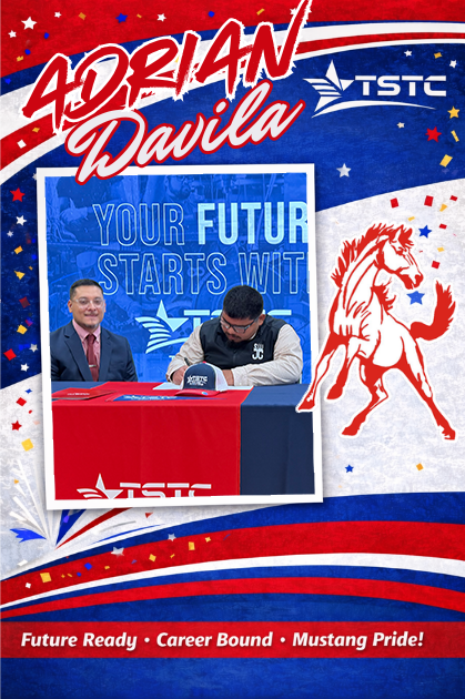 Adrian Davila signing with TSTC