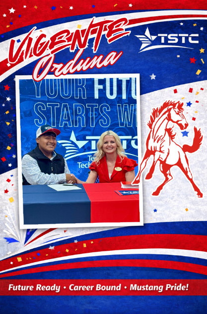 Vicente Orduna signing with TSTC