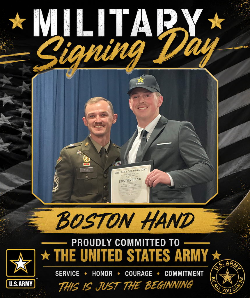 Boston Hand signed with the United States Army