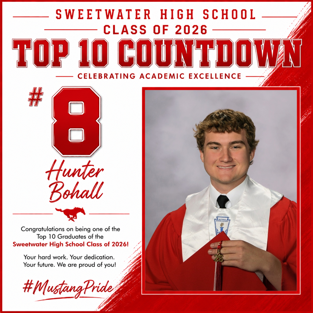 Hunter Bohall Top Ten Graduate