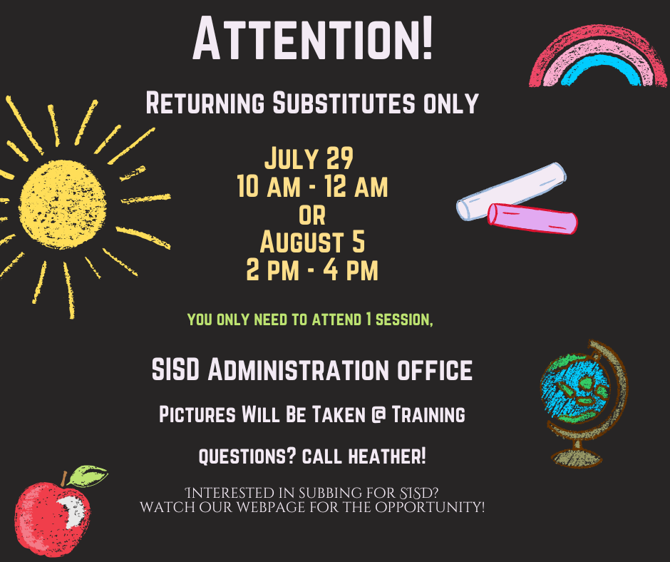 Returning Substitute Training