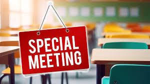 April 29 Special Board Meeting