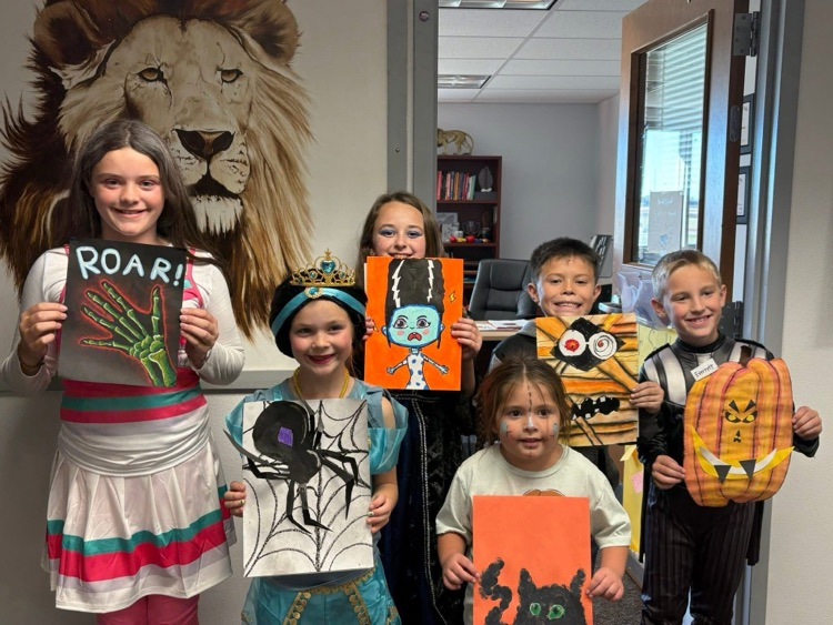 Elementary Halloween Art Winners