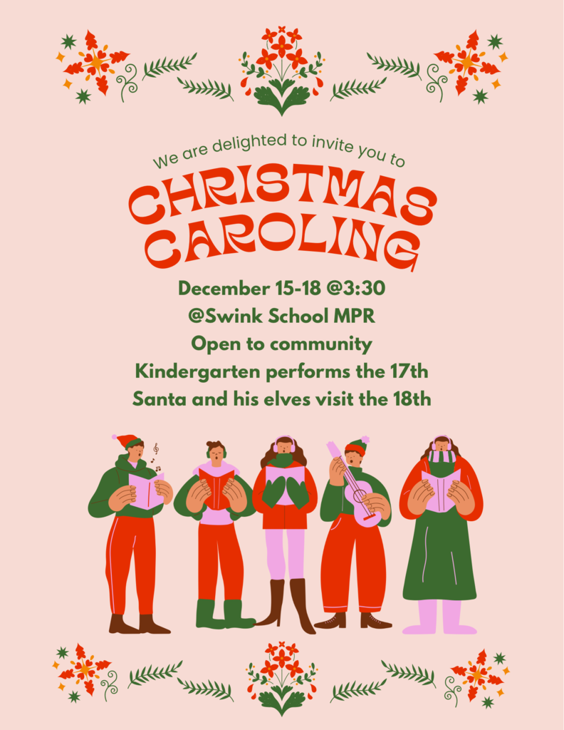 Holiday Caroling: December 15-18