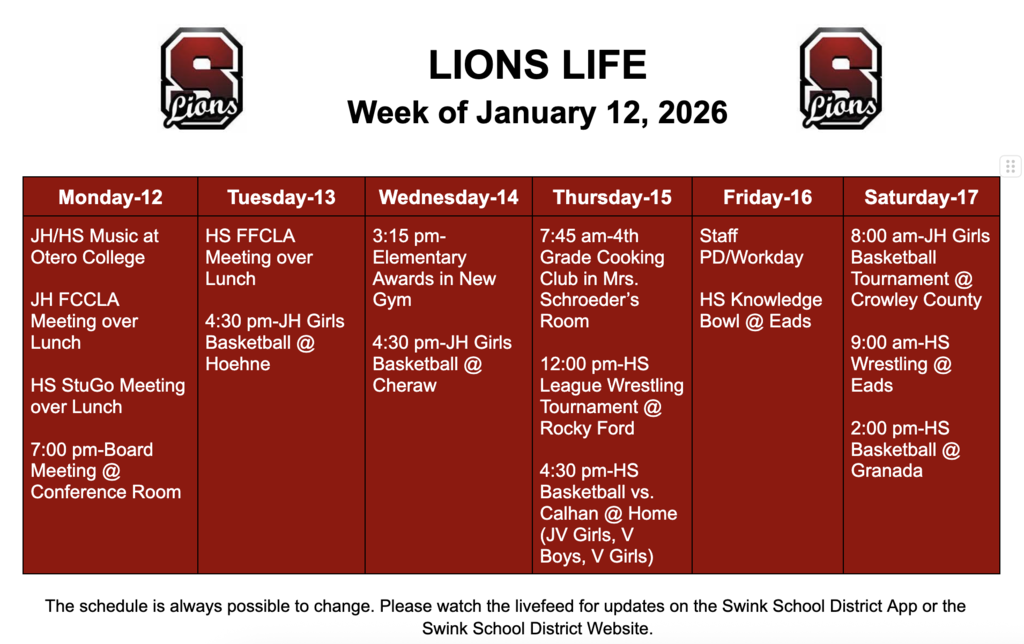 Lions Life-January 12, 2026
