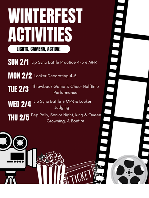 2026 WinterFest Activity Schedule