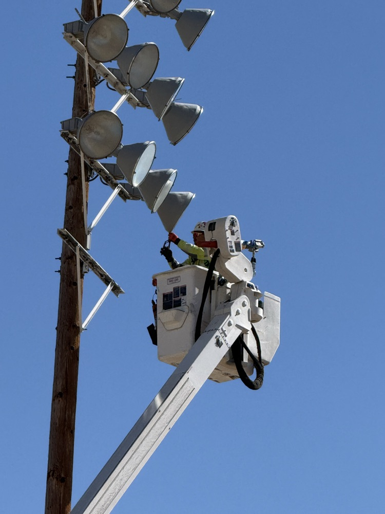 black hills changing out lights