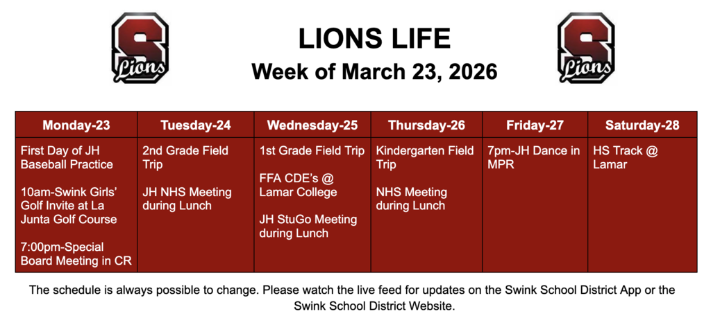 Lions Life March 23