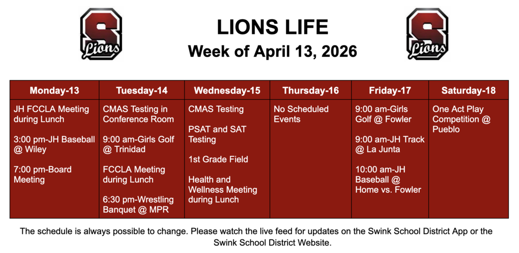 Lions Life-April 13