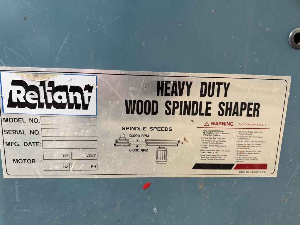 Wood Spindle Shaper