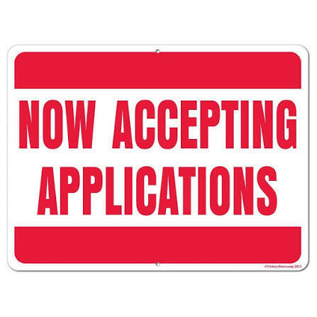 Now Accepting Applications