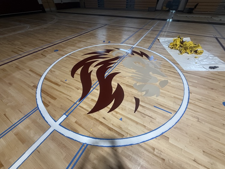 new gym floor paint