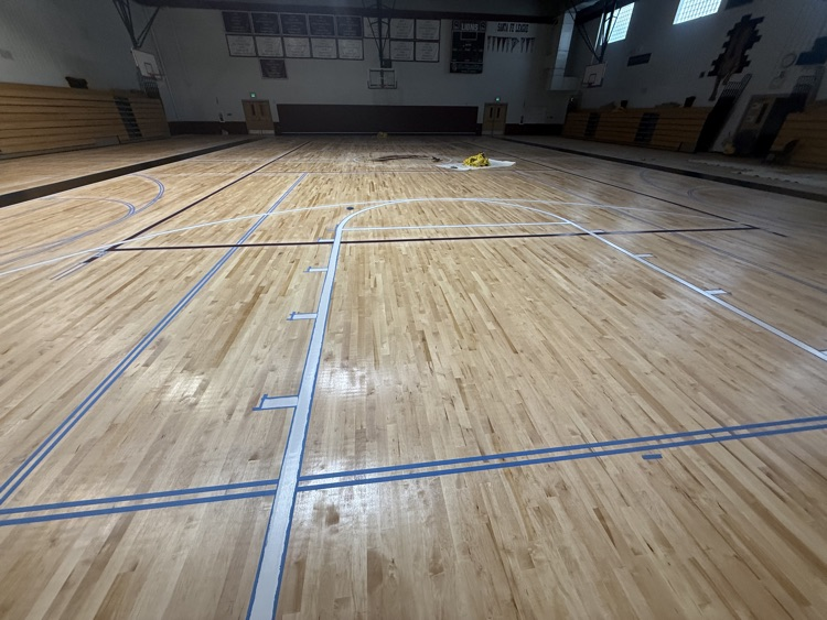 new gym floor paint