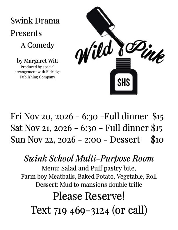 Fall Play Flier-Wild Pink