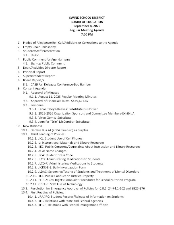 Sept 8 Agenda Page 1