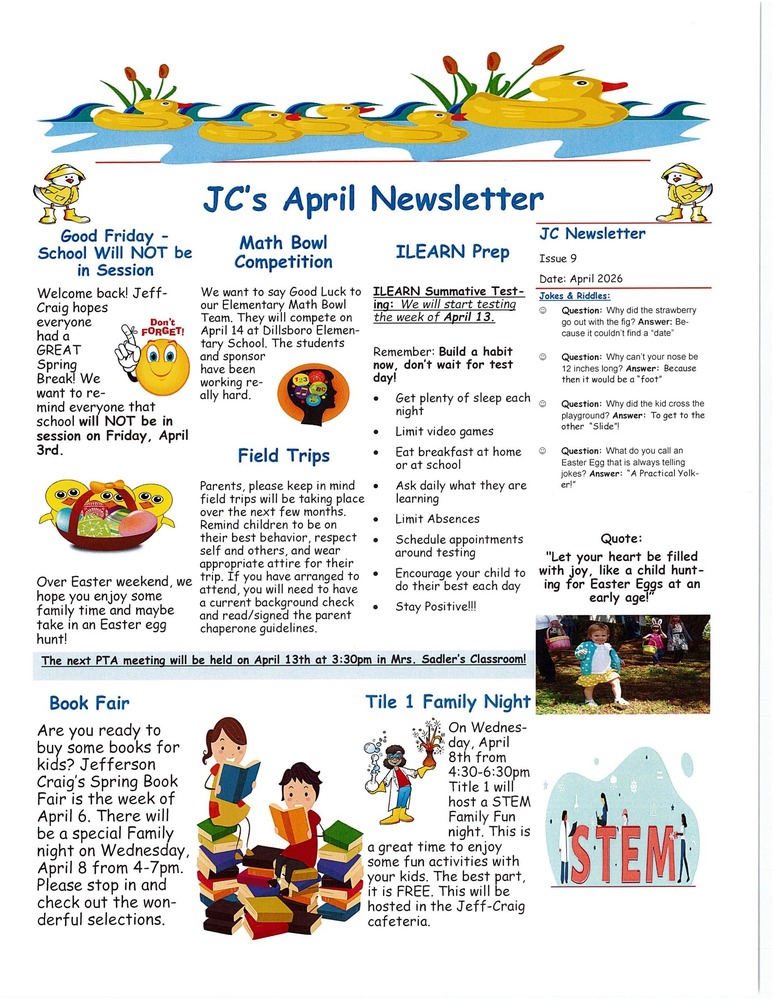 JC Newsletter April 2026- Issue 18