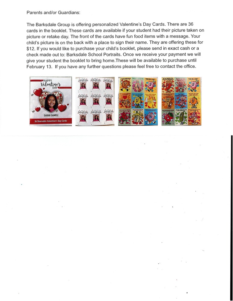 Barksdale Valentines Cards