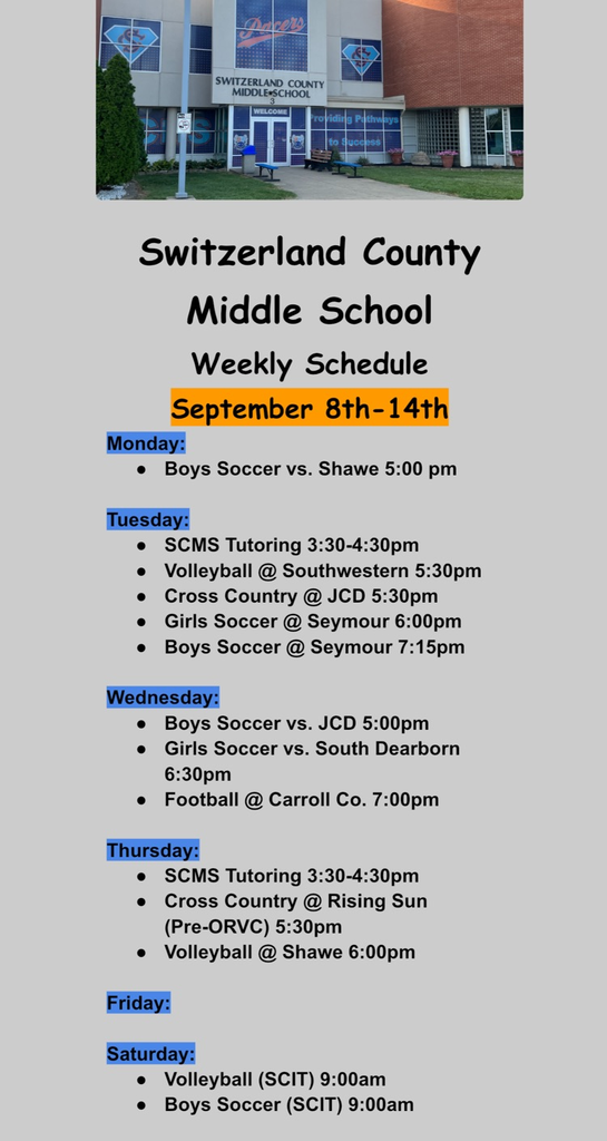 weekly schedule 