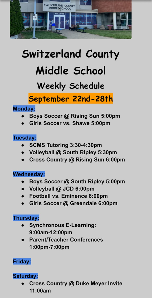 week of events