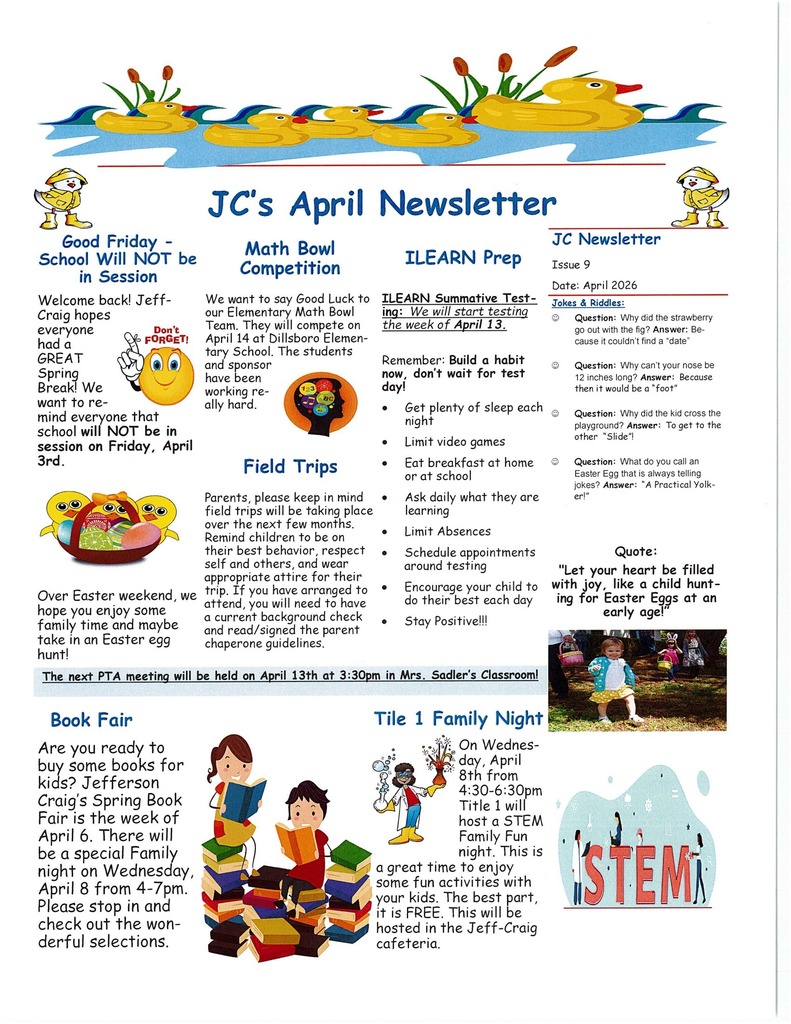 JC Newsletter April 2026- Issue 18