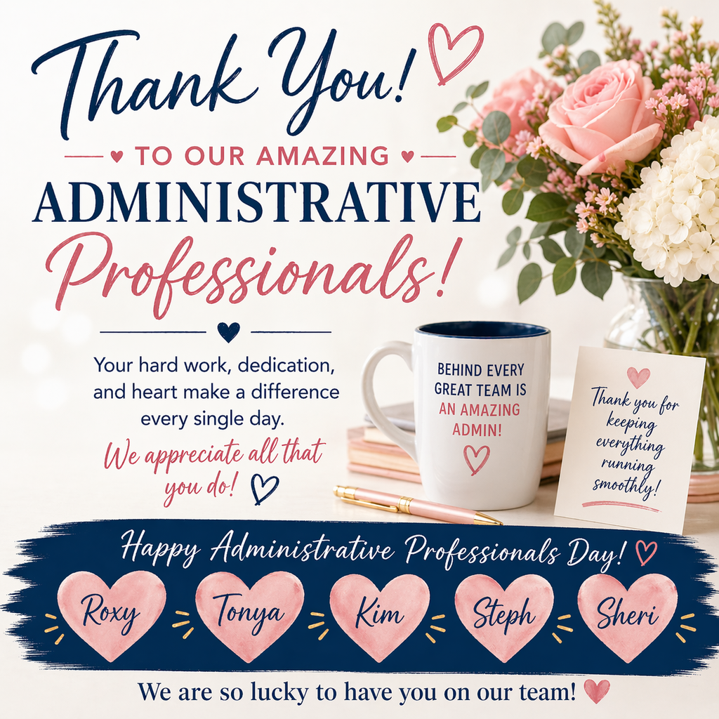 Post thanking our administrative professional day