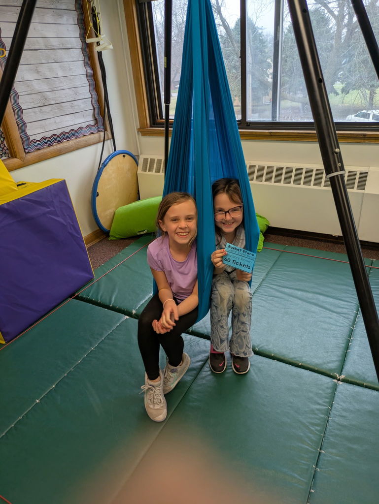 Students in sensory room