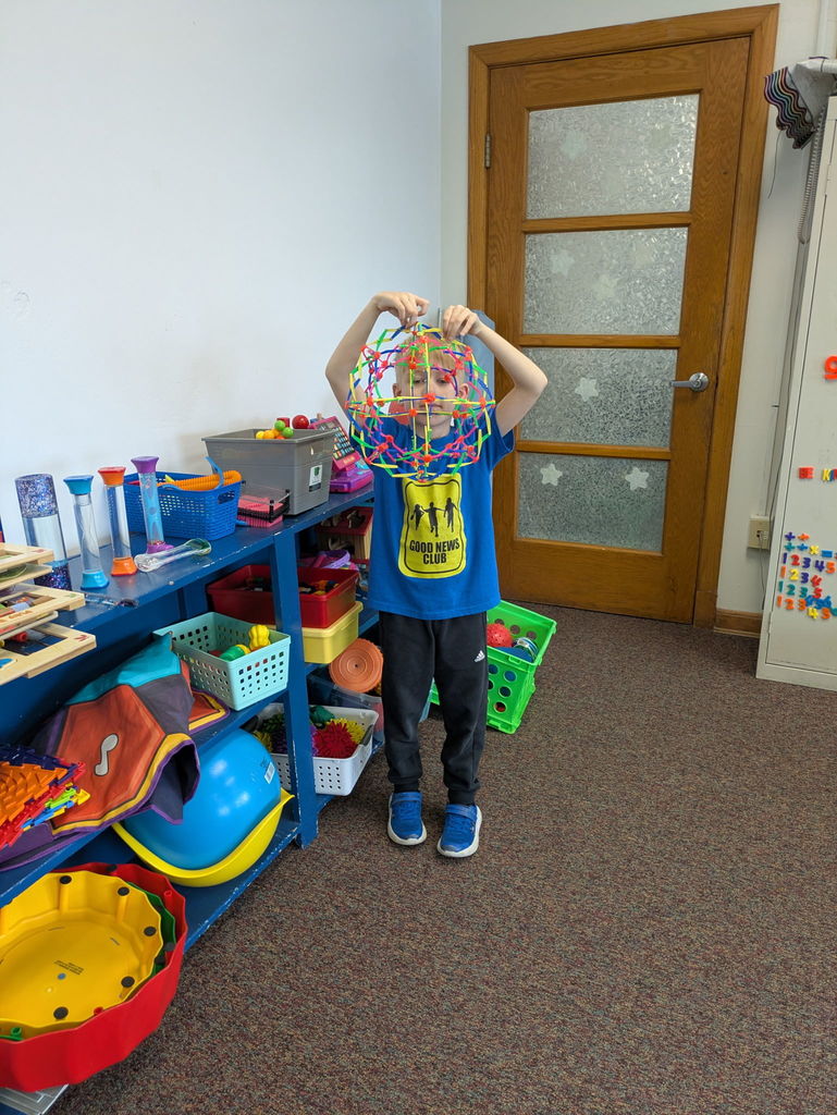 Students in sensory room