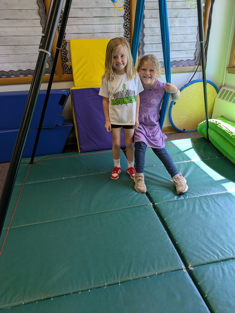 Students in sensory room