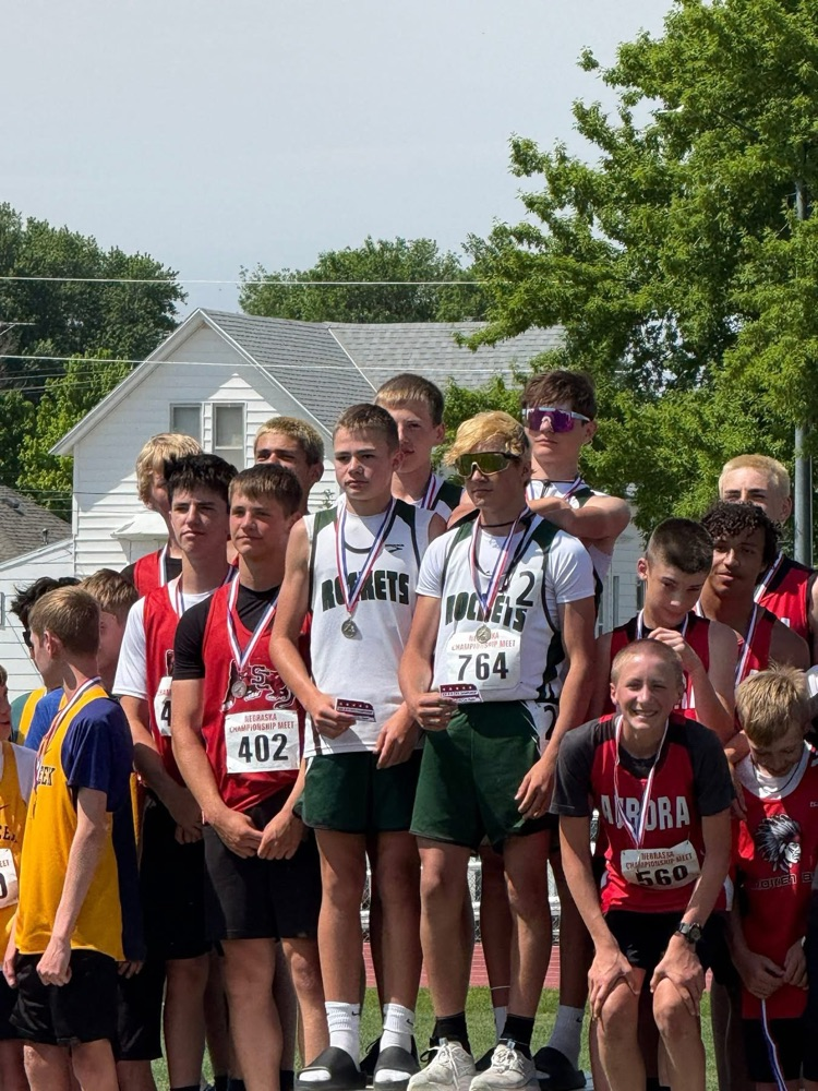 On the podium
