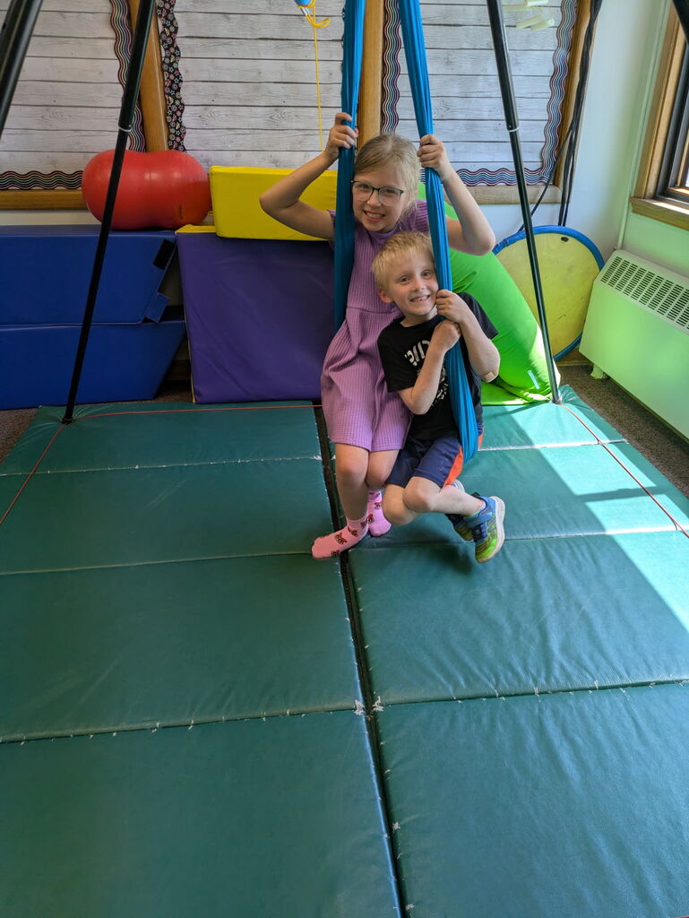 Students in sensory room