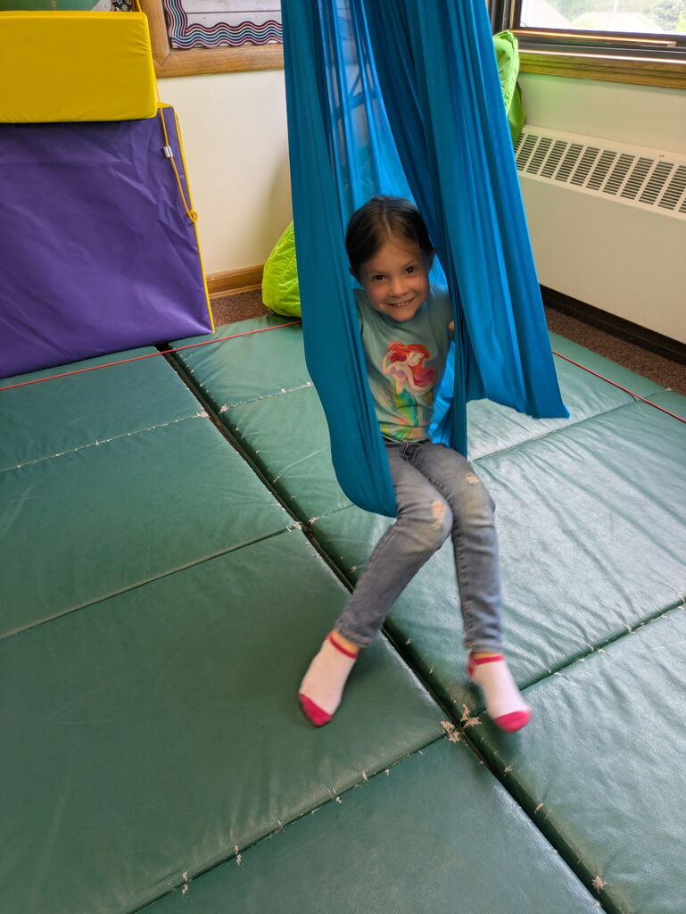 Students in sensory room