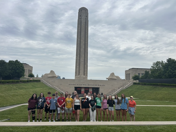 HS choir visiting the WWI museum